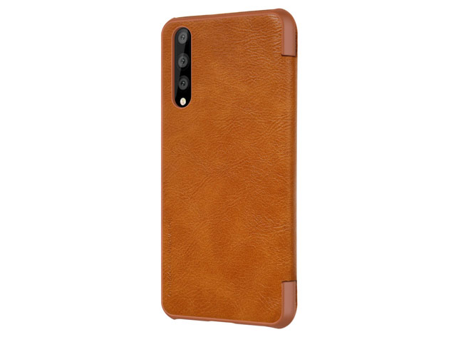 Чехол Nillkin Qin leather case для Huawei P20 pro (коричневый, кожаный)