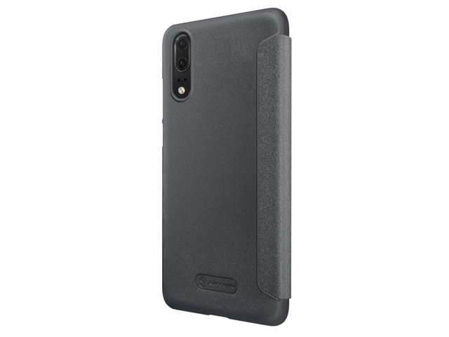 Чехол Nillkin Sparkle Leather Case для Huawei P20 (темно-серый, винилискожа)