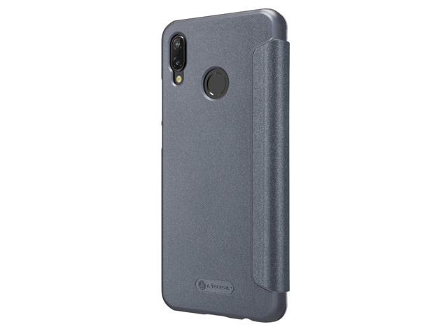 Чехол Nillkin Sparkle Leather Case для Huawei P20 lite (темно-серый, винилискожа)