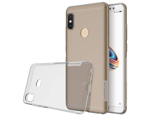Чехол Nillkin Nature case для Xiaomi Redmi Note 5 pro (серый, гелевый)