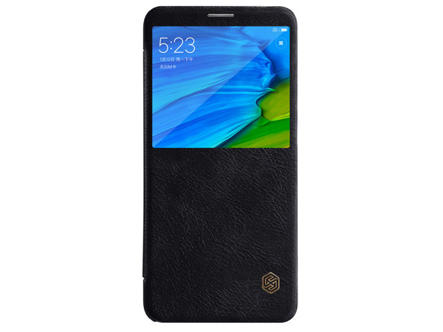 Чехол Nillkin Qin leather case для Xiaomi Redmi Note 5 pro (черный, кожаный)