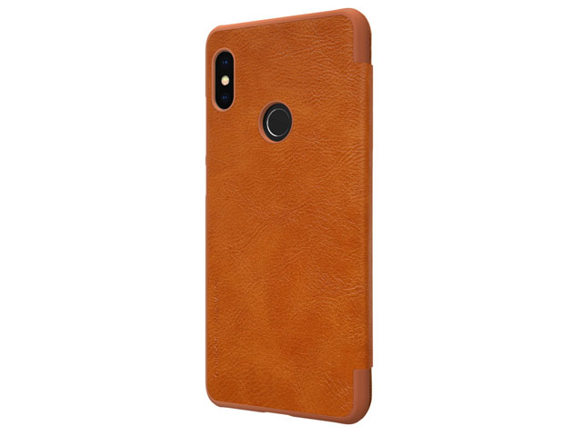 Чехол Nillkin Qin leather case для Xiaomi Redmi Note 5 pro (коричневый, кожаный)