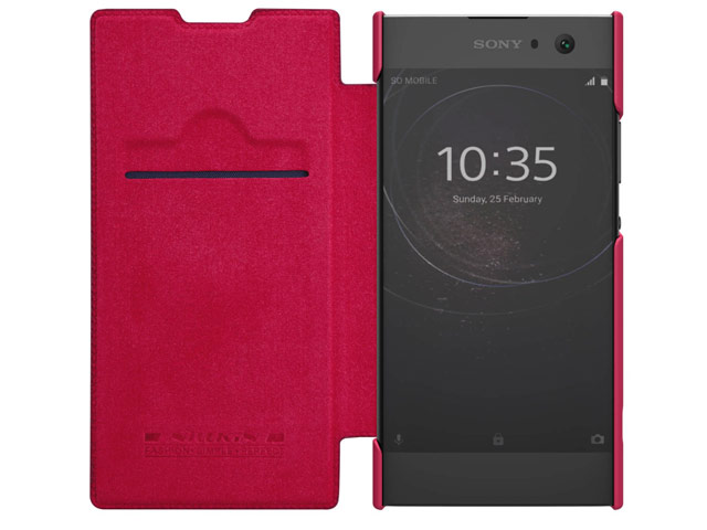 Чехол Nillkin Qin leather case для Sony Xperia XA2 (красный, кожаный)