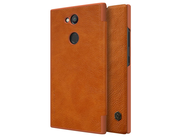 Чехол Nillkin Qin leather case для Sony Xperia L2 (коричневый, кожаный)