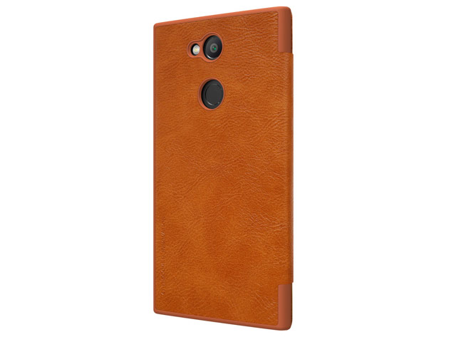 Чехол Nillkin Qin leather case для Sony Xperia L2 (коричневый, кожаный)