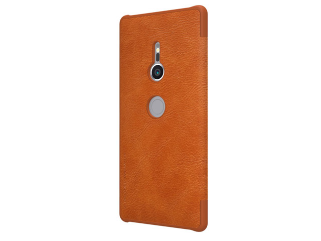 Чехол Nillkin Qin leather case для Sony Xperia XZ2 (коричневый, кожаный)