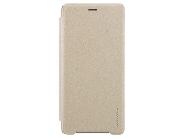Чехол Nillkin Sparkle Leather Case для Sony Xperia XZ2 (золотистый, винилискожа)