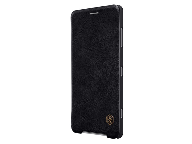 Чехол Nillkin Qin leather case для Sony Xperia XZ2 compact (черный, кожаный)