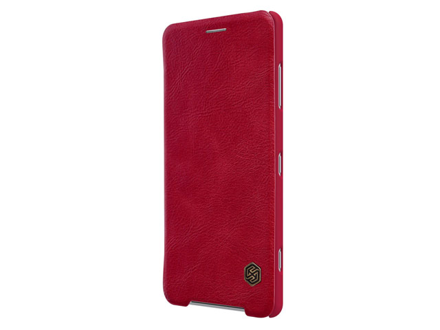 Чехол Nillkin Qin leather case для Sony Xperia XZ2 compact (красный, кожаный)