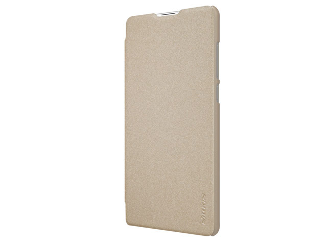 Чехол Nillkin Sparkle Leather Case для Xiaomi Mi MIX 2S (золотистый, винилискожа)