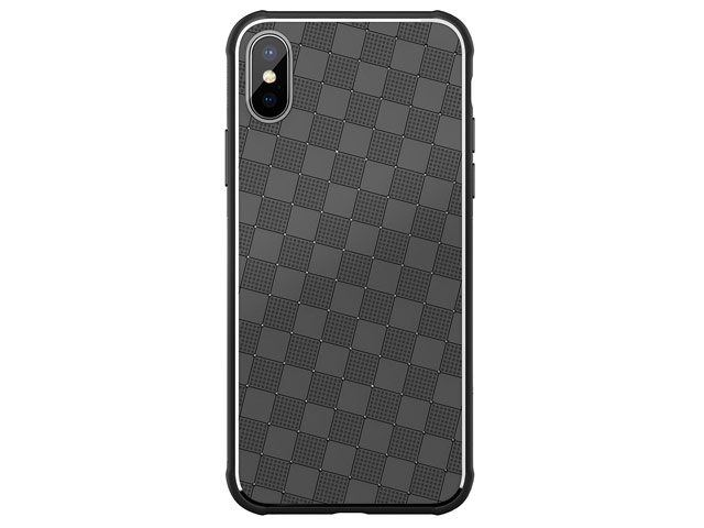 Чехол Nillkin Weave case для Apple iPhone X (черный, гелевый)