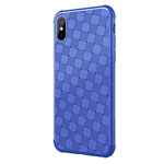 Чехол Nillkin Weave case для Apple iPhone X (синий, гелевый)