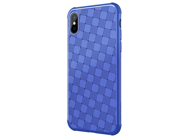 Чехол Nillkin Weave case для Apple iPhone X (синий, гелевый)