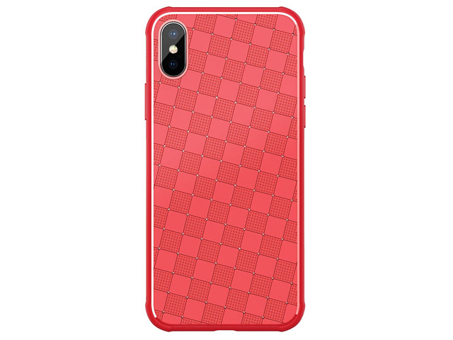 Чехол Nillkin Weave case для Apple iPhone X (красный, гелевый)