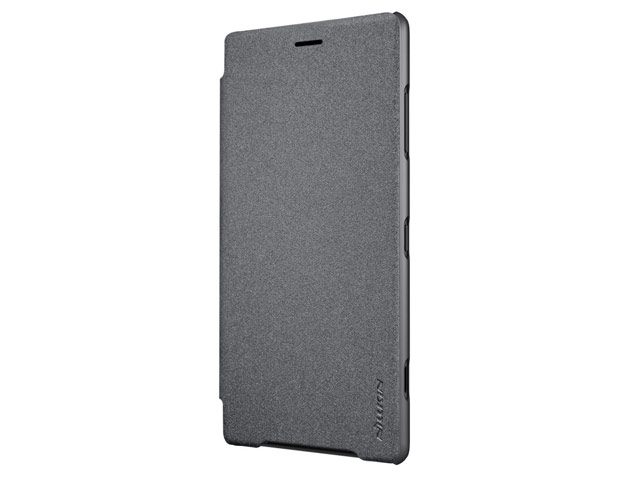 Чехол Nillkin Sparkle Leather Case для Sony Xperia XZ2 compact (темно-серый, винилискожа)