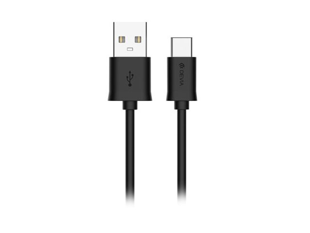 USB-кабель Devia Smart Cable универсальный (USB Type C, 1 метр, черный)