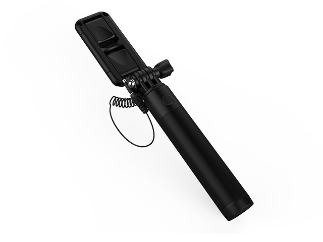 Монопод Devia Rotation Selfie Stick универсальный (черный, проводной, Lightning)