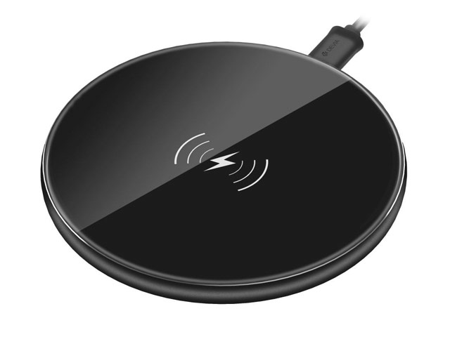 Беспроводное зарядное устройство Devia Aurora Wireless Charger (Fast Charge, черное, стандарт QI)