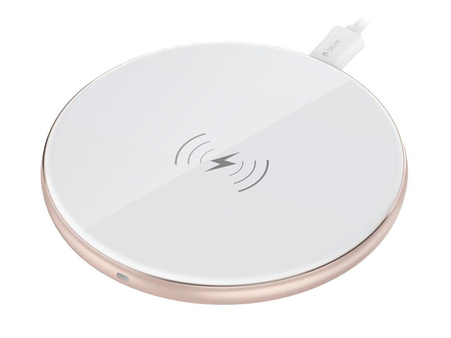 Беспроводное зарядное устройство Devia Aurora Wireless Charger (Fast Charge, белое, стандарт QI)