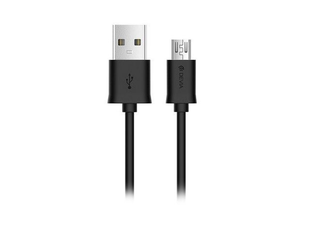 USB-кабель Devia Smart Cable универсальный (microUSB, 1 метр, черный)