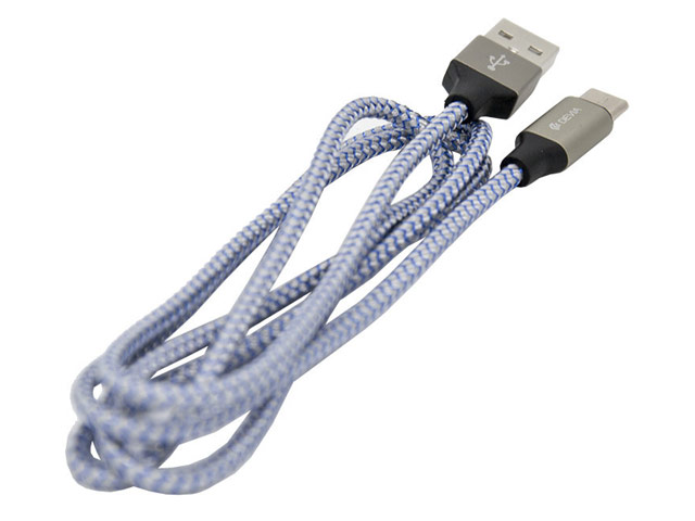 USB-кабель Devia Bubble Fish Cable универсальный (microUSB, 1 метр, серый)