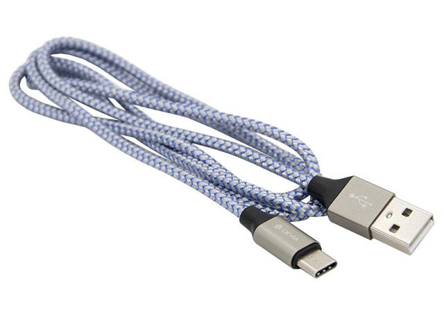 USB-кабель Devia Bubble Fish Cable универсальный (USB Type C, 1 метр, серый)