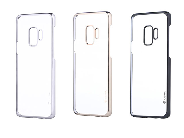 Чехол Devia Glitter Soft case для Samsung Galaxy S9 (Silver, гелевый)