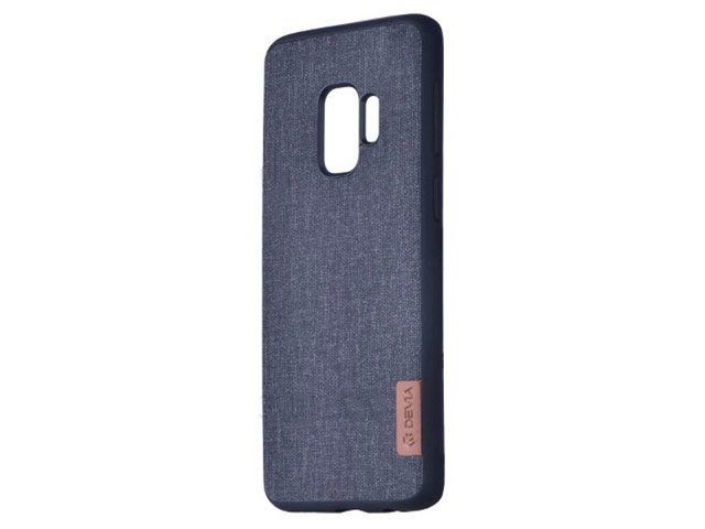 Чехол Devia Flax case для Samsung Galaxy S9 (черный, матерчатый)