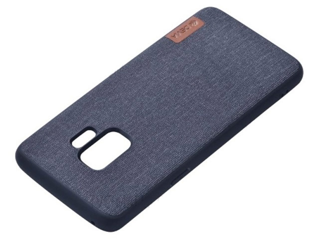 Чехол Devia Flax case для Samsung Galaxy S9 (черный, матерчатый)