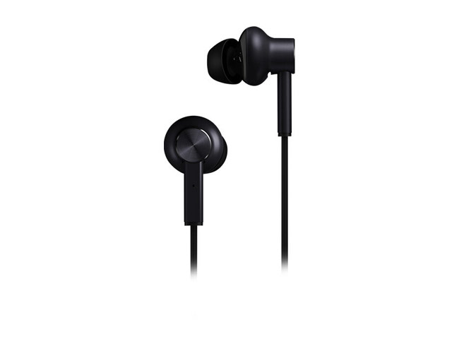 Наушники Xiaomi Mi Noise Canceling Earphones универсальные (черные, пульт/микрофон, 20-40000 Гц)