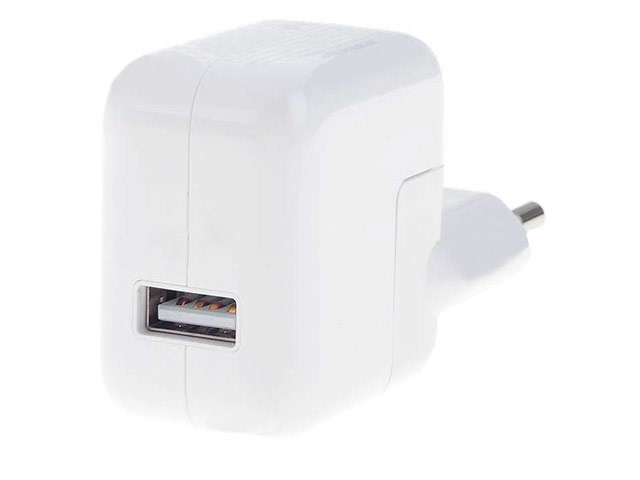 Зарядное устройство Apple USB Power Adapter универсальное (сетевое, 2.4A, 12W, белое)