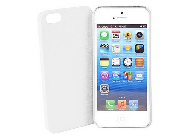 Чехол Jekod Leather Shield case для Apple iPhone 5 (белый, кожанный)