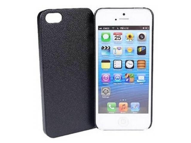 Чехол Jekod Leather Shield case для Apple iPhone 5 (черный, кожанный)