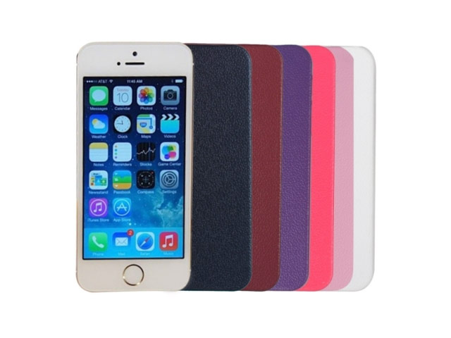 Чехол Jekod Leather Shield case для Apple iPhone 5 (черный, кожанный)