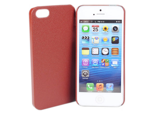 Чехол Jekod Leather Shield case для Apple iPhone 5 (коричневый, кожанный)