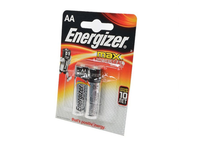 Комплект батареек Energizer MAX (AA, 2 шт., Alkaline)