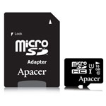 Флеш-карта Apacer microSD (16Gb, microSD, Class 10 U1, SD-адаптер)