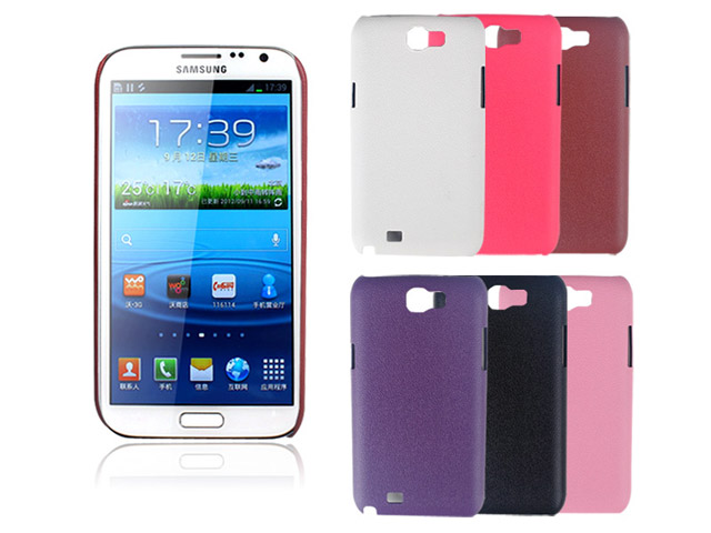 Чехол Jekod Leather Shield case для Samsung Galaxy Note 2 N7100 (фиолетовый, кожанный)