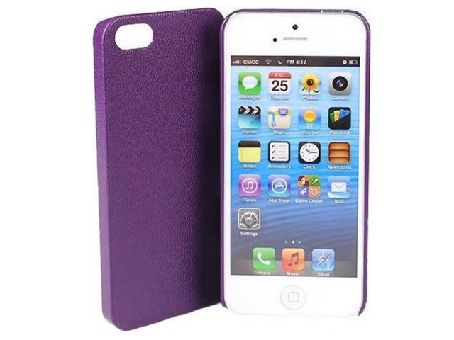 Чехол Jekod Leather Shield case для Apple iPhone 5 (фиолетовый, кожанный)