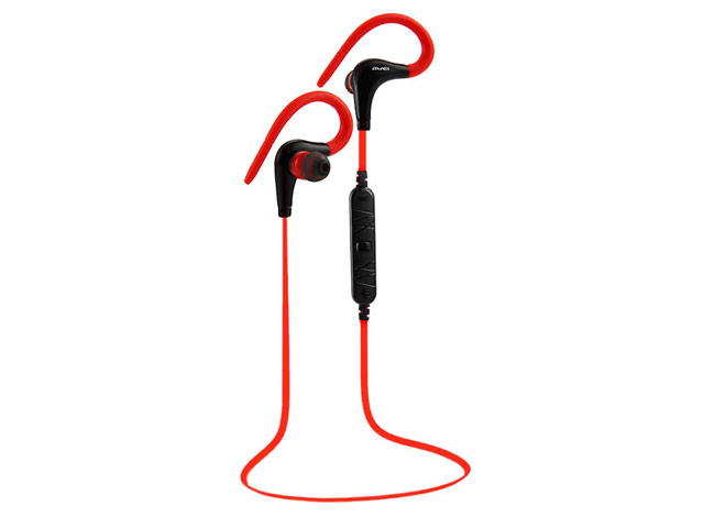 Беспроводные наушники Awei Ear-Hook Wireless Earphones A890BL (черные/красные, пульт/микрофон)