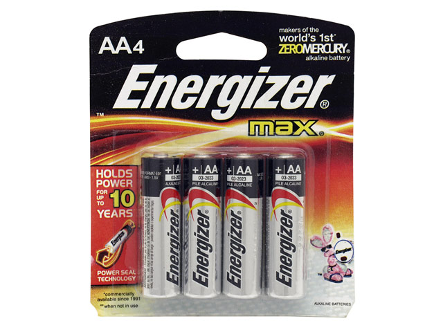 Комплект батареек Energizer MAX (AA, 4 шт., Alkaline)