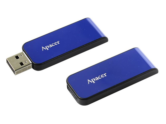 Флеш-карта Apacer Flash Drive AH334 (16Gb, USB 2.0, темно-синяя)