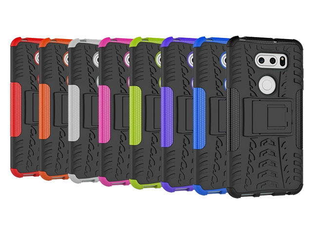 Чехол Yotrix Shockproof case для LG V30 (черный, пластиковый)