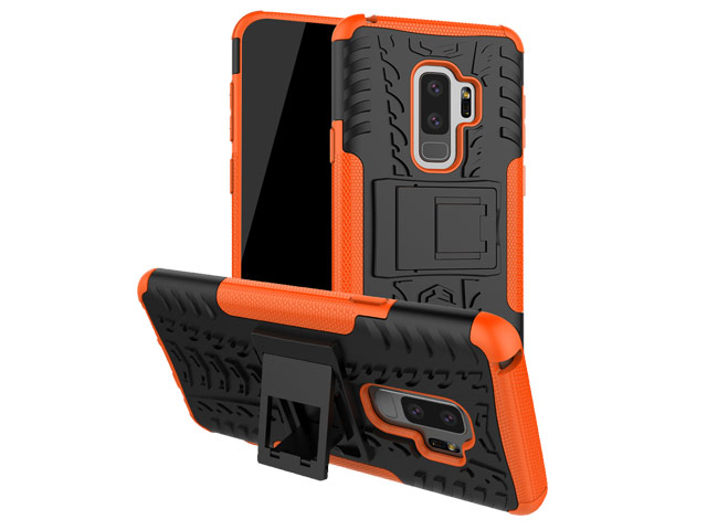 Чехол Yotrix Shockproof case для Samsung Galaxy S9 plus (оранжевый, пластиковый)
