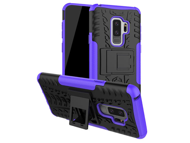 Чехол Yotrix Shockproof case для Samsung Galaxy S9 plus (фиолетовый, пластиковый)