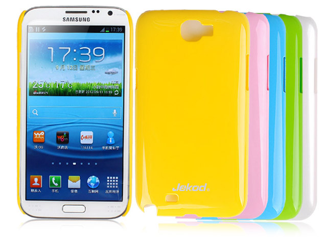 Чехол Jekod Shine case для Samsung Galaxy Note 2 N7100 (белый, пластиковый)