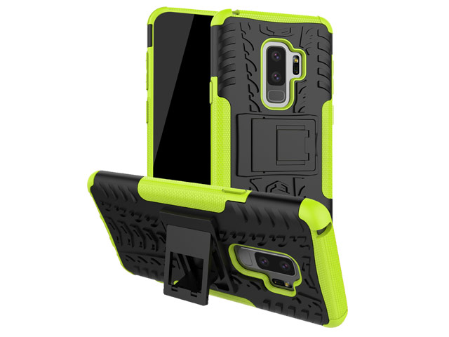 Чехол Yotrix Shockproof case для Samsung Galaxy S9 plus (зеленый, пластиковый)