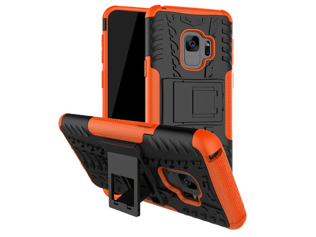 Чехол Yotrix Shockproof case для Samsung Galaxy S9 (оранжевый, пластиковый)