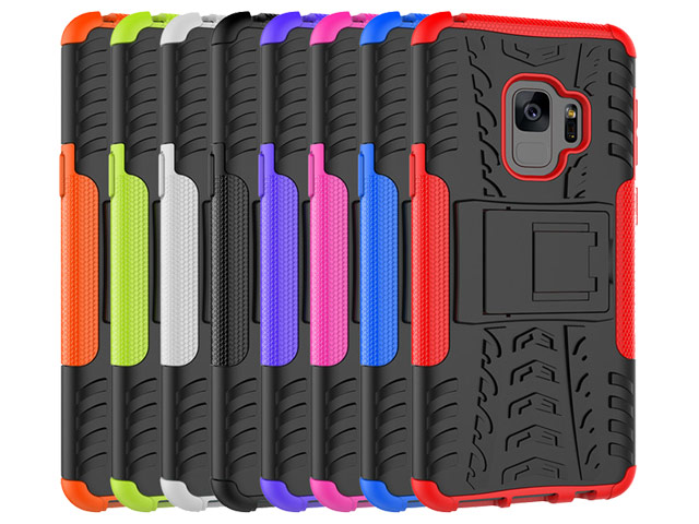 Чехол Yotrix Shockproof case для Samsung Galaxy S9 (оранжевый, пластиковый)
