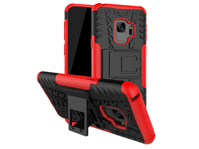 Чехол Yotrix Shockproof case для Samsung Galaxy S9 (красный, пластиковый)